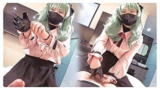 【Hatsune Miku】✨Vampire Miku Cosplayer get Fucked, Japanese hentai anime crossdresser cosplay 10