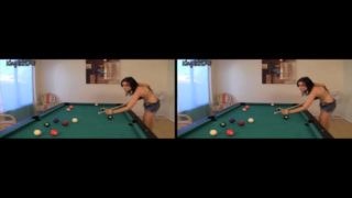 VR pool table creampie