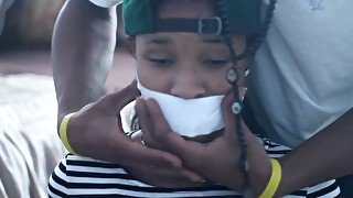 Ebony Gagged