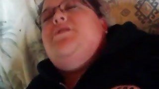 BBW slut from college moaning loud while I fuck her in a missionary pose