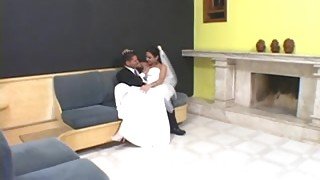 Hot tranny fucks guy from behind after wedding