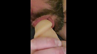 Cock sucking practice