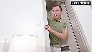 Eva Rides Charlies Dick While His Gfs Away