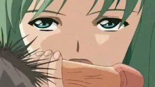 Anime girl sucking the cock of the doctor - anime hentai