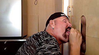 Cum Swallow Amateur Dilf Sucks Bfs Cock In Gloryhole At Home