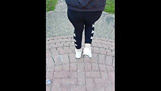 Step mom in leggings public adventures fucking step son