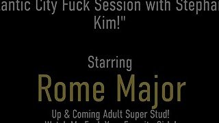 Small Boobs Oriental Stephanie Kim Spreads Thick Thighs For Rome Major!