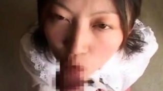 japanese doll takes a very nice facial