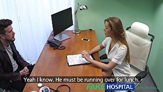 Naughty Alexis Crystal gets her pussy drilled by patient's big cock in fakehospital POV