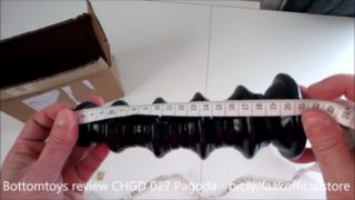 unboxing : CHGD-27 dildo PAGODA buttplug like anal balls (Bottomtoys)