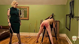 Nice Hard Spanking - Lesdom Rough Porn Video