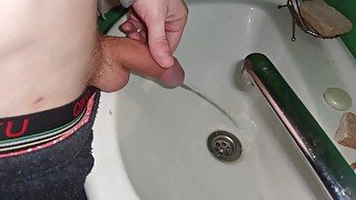 Pissing in the sink