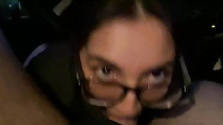 Latina Teen Sucks and Fucks Manager in the Parking Lot