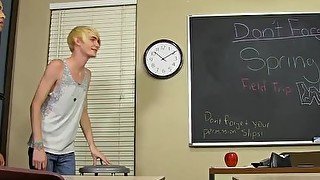 Sexy twink Dustin Cooper pounded hard after sucking big cock