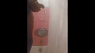 Masterbating in the shower