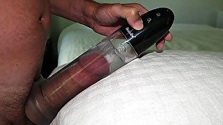 My BestVibe penis pump sucks the cum out of my cock Very intense male solo cumming