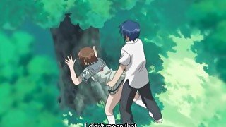 Hentai Girl Banged Against The Tree And Jizz Shot