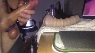 Fucking my toy and cumming