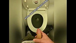 Plane Toilet jerk off