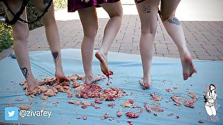 Ziva Fey - WAM raw meat feet revenge with Larzstord and Ruby Vuitton