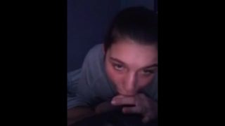 Teen sucking bbc