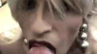 Sissy talks dirty give Blowjob