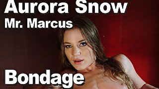 Aurora Snow & Mr. Marcus bondage spank anal and cum in mouth