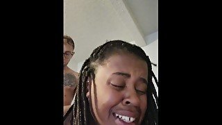 Ebony slut loves anal sex