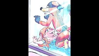 Roll for Porn! Ep. 1 "Swiper and Gadget in Shower"