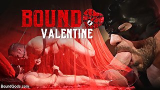 Bound Valentine: Alex Mecum Covered In Wax, Suspended, Pumped, Fucked - KinkMen