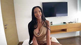 First Casting With Beautiful Latina Teen - POV Sex