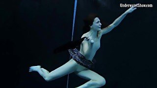 Adriana And Katka Enjoy Deep Dark Swimming Pool