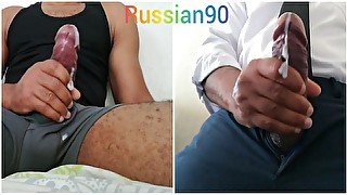 Big CUMSHOT! Jerking off big cock with real orgasm