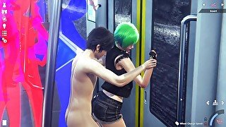 Honey Select 2 DX - crowed train humiliating sex with Lydia (Original Characther Creation)