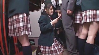 Amazing Japanese whore Sayaka Aishiro, Nana Usami, Riona Minami in Exotic College, Doggy Style JAV scene