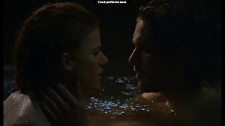 Game of Thrones - Jon Snow and Ygritte sex scene in cave Kit Harington and Rose Leslie sex scene