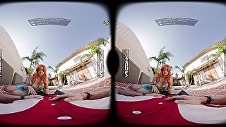 VR Conk Sexy Redhead Chloe Surreal fucks hard In One Piece Nami VR Porn