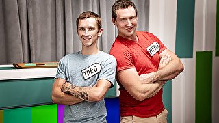 Pierce Paris and Theo Brady fuck their brains out in loud duo