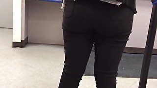 Hot latina ass black jeans