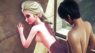 Shy 3d Blonde Elsa Of Arandelle Taking Big Rod From Behind