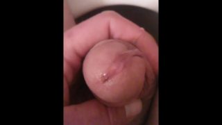 POV Pissing on My Hand and Toward My Phone Sitting On My Toilet