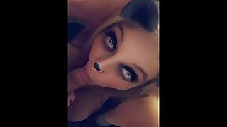 Sexy Egirl Sloppy head video Snapchat filter