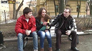 Casual Girl Has Intercourse With Two Guys