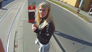 Dude wearing fucking glasses fucks picked up chick in the street