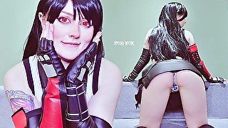 FEMDOM Role-Play: Tifa Lockhart ruined your orgasm and let you cum only if you'll wedgie yourself