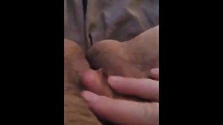 TRANS TDICK / HUGE CLIT closeup! "Oh fuck"