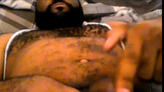 Me showing off Hairy Chest and Belly while Jerking Off