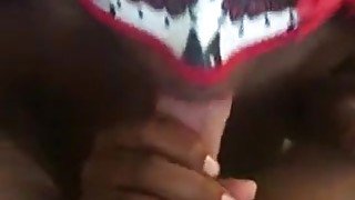 Masked Black Babe Suck My Big White Polish Cock And Swallow