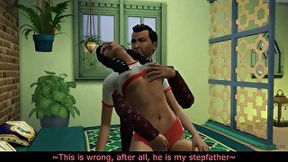 The sims 4, stepdad fuck his stepdaughter while stepmom wasn't at home