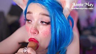 Jinx loves cocks - Annie May May public show